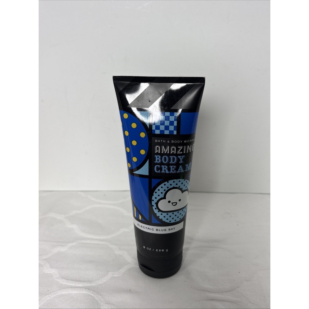 Bath & Body Works Amazing Body Lotion Cream Electric Blue Sky 8 oz Discontinued